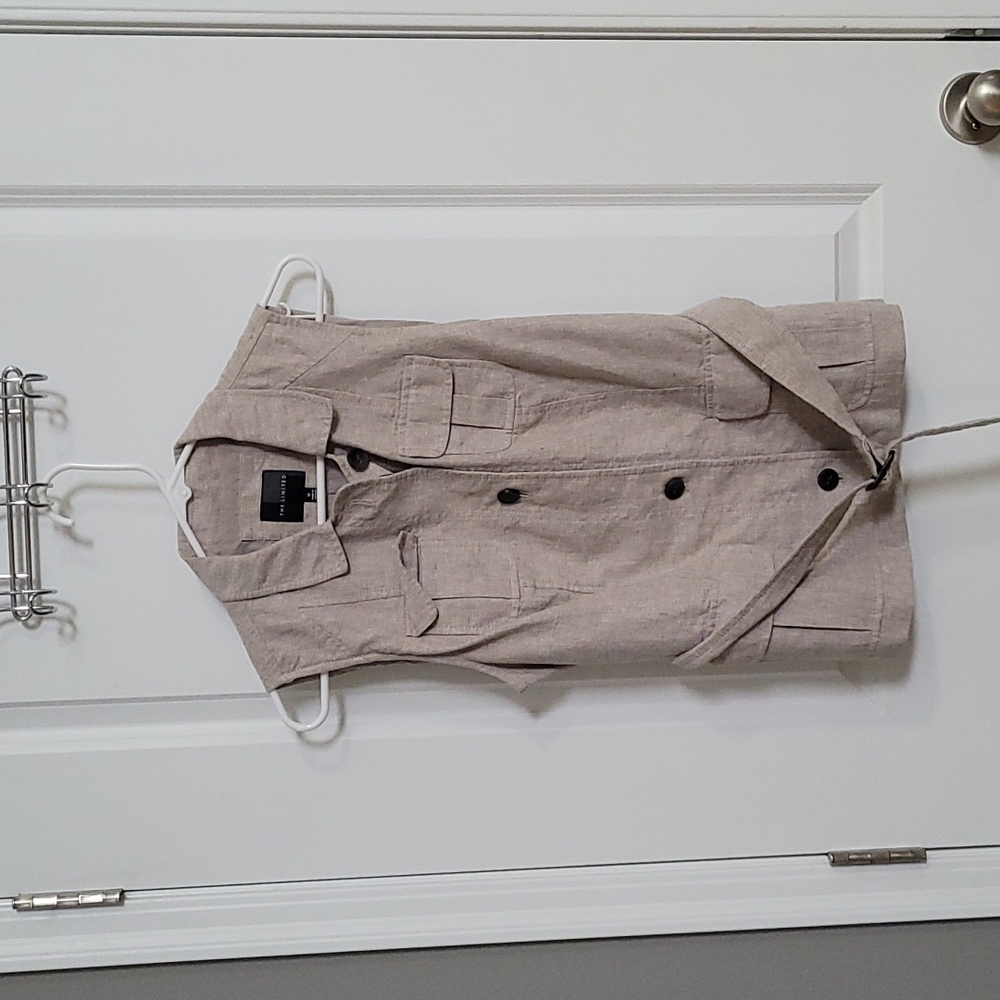 Limited Button up, belted vest